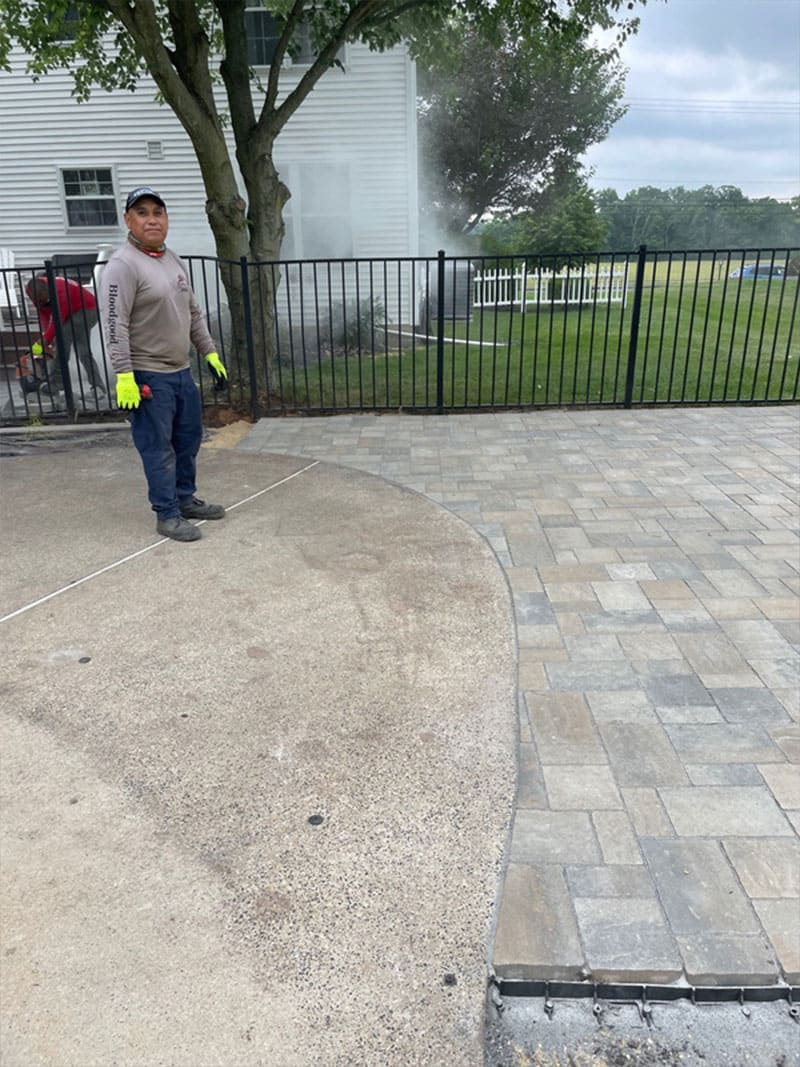 residential Hardscape project in Harleysville, PA