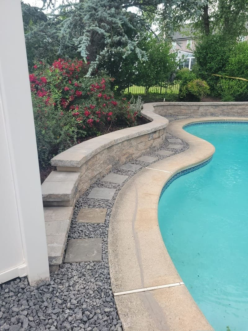 residential Hardscape project in Harleysville, PA