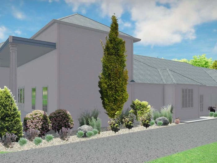 Commercial Landscape and Drainage project in Hatboro, PA