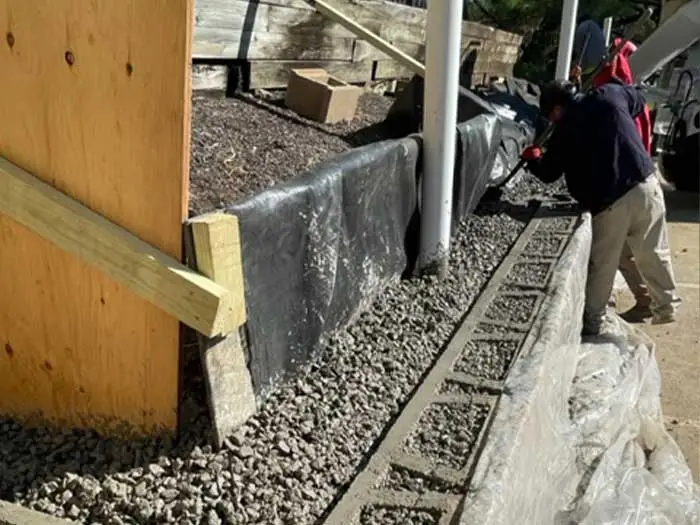 Commercial Hardscape project in upper southampton township, pa